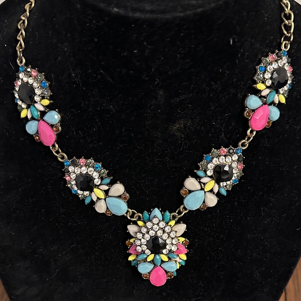 Elegant Multicolor Gemstone Necklace